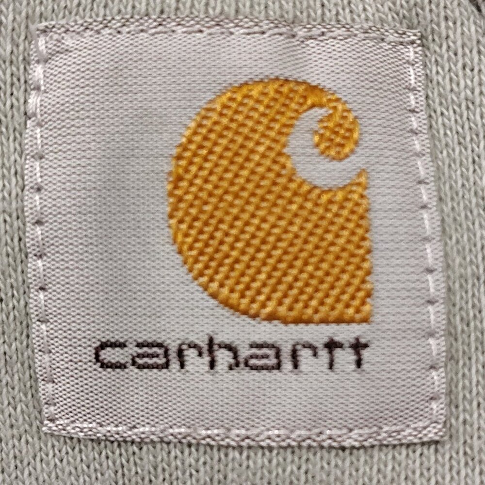 Carhartt Hoodie Sweatshirt Womens Size Small 4-6 Pullover Relaxed Fit Gray Green - Picture 10 of 15